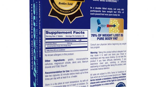 Lipozene Back Box